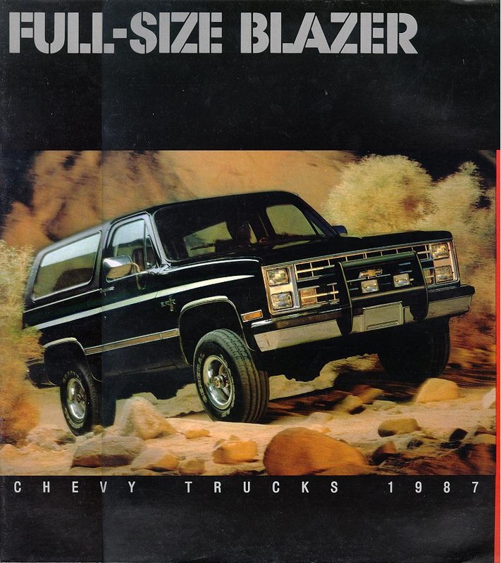 1987 Chevrolet Blazer Brochure